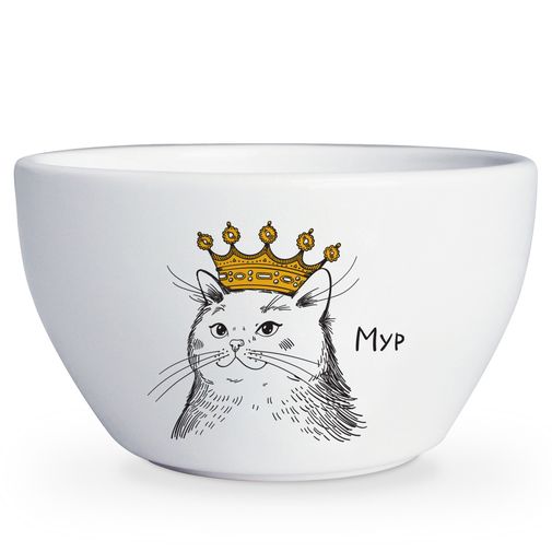 Тарелка глубокая Кошка в короне Мур