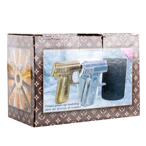 Кружка Пистолет Черная