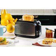 Электрический тостер Postre (серебристо-черный)