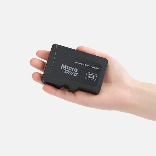 Футляр для карт памяти и SIM-карт Multitask (черный)