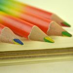 Многоцветный карандаш Радуга Rainbow Стержень синего, зеленого, желтого и красного цвета