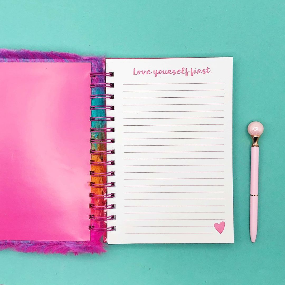 Блокнот плюшевый Радужный Ленивец Color Sloth