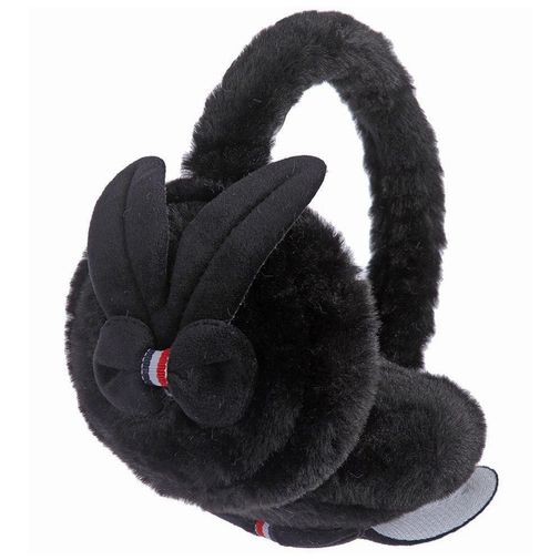 Меховые наушники Ушки зайчика (Черный) Меховые наушники Ушки зайчика (Черный)