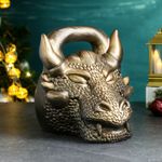Копилка Гиря Дракон (Бронзовая)