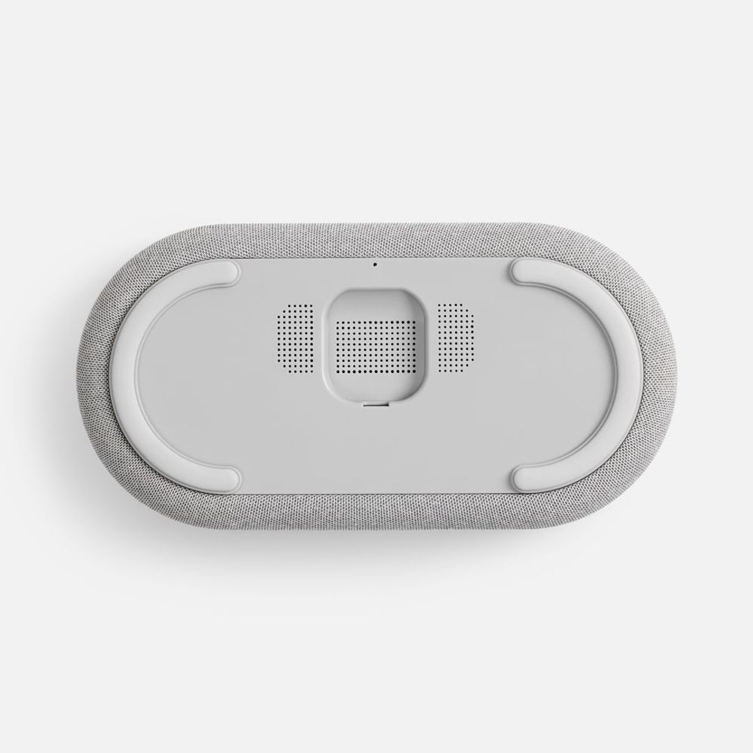 Колонка с часами и беспроводной зарядкой Veske ver.2 (серый) Колонка с часами и беспроводной зарядкой Veske ver.2 (серый)