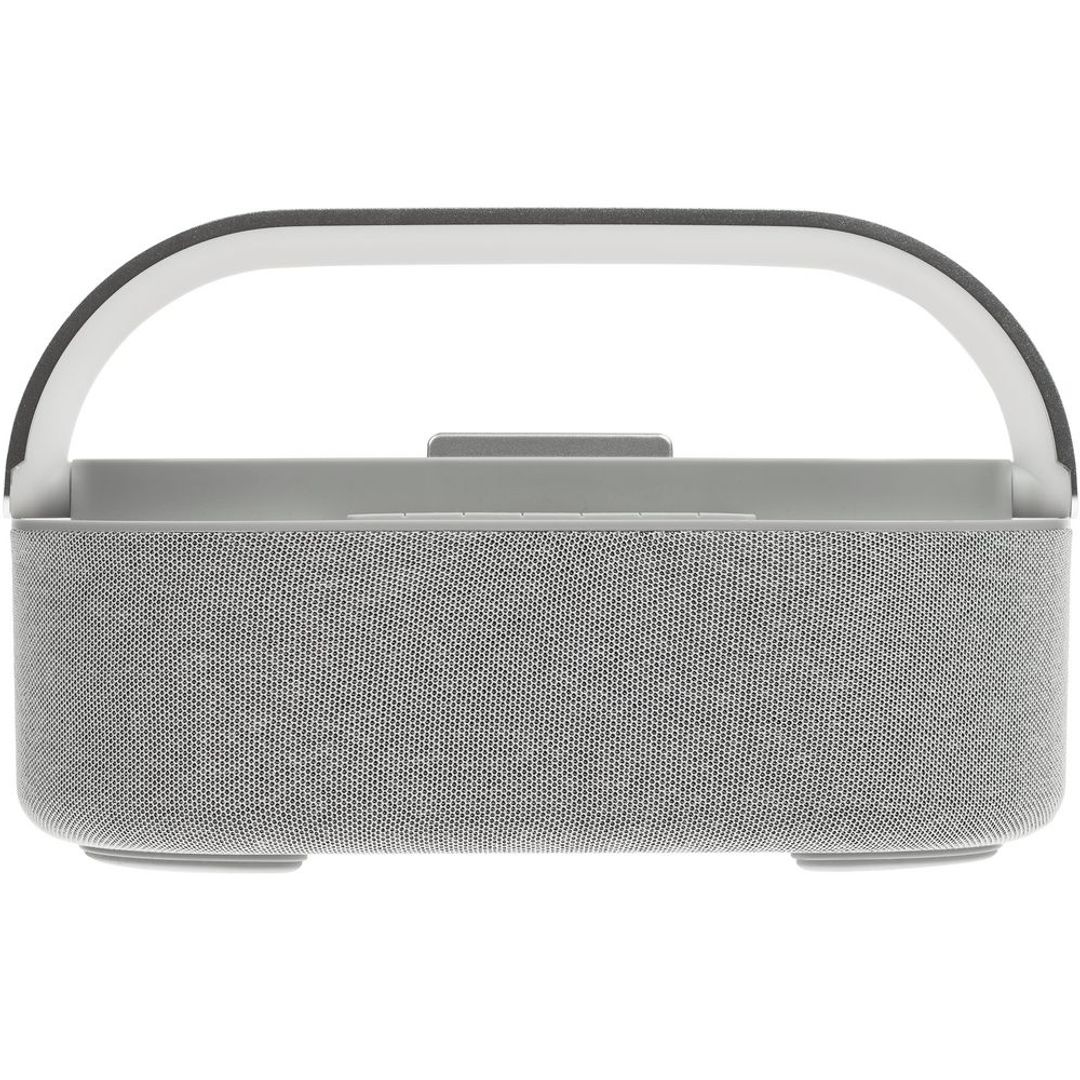 Колонка с часами и беспроводной зарядкой Veske (Серая)