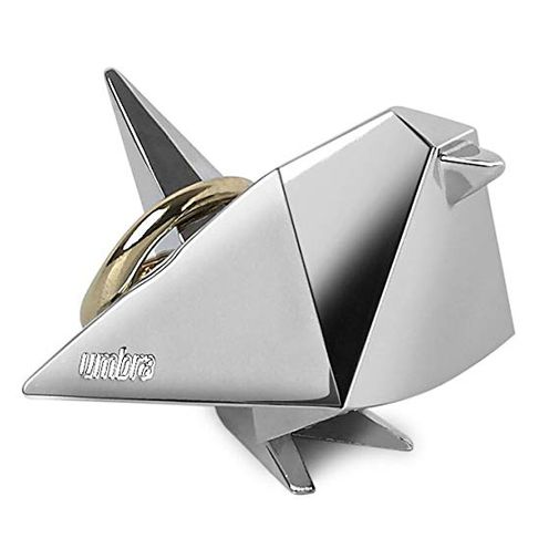 Подставка для колец Origami Птица (Хром)