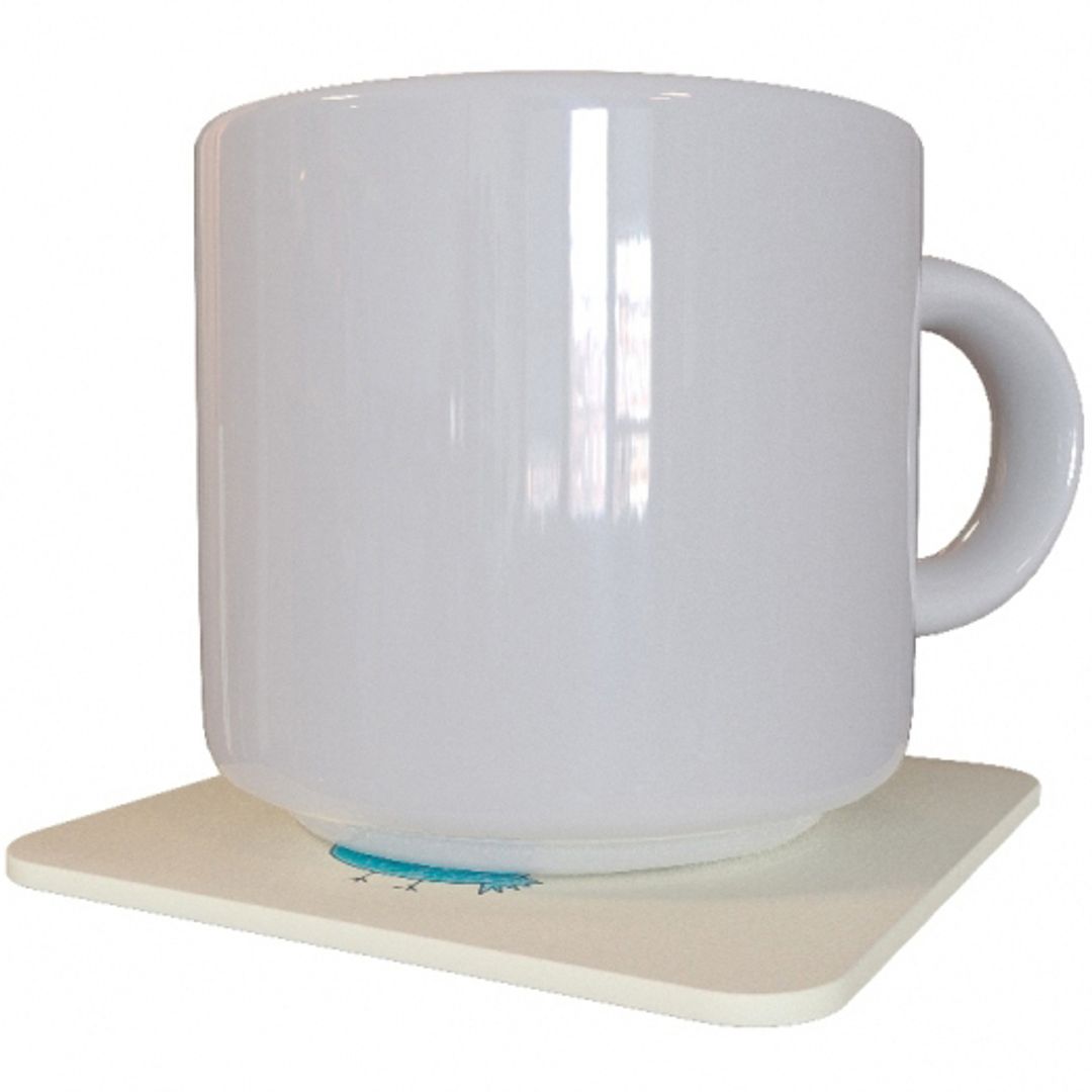 Подставка под чашку Дедлайн никуда не денется С чашкой