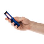 Фонарик-факел аккумуляторный Wallis с магнитом (синий)