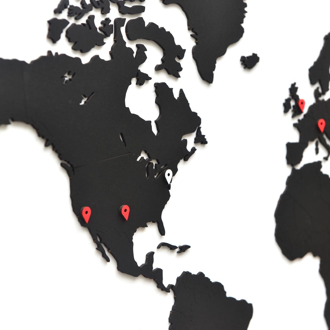 Декоративная Карта мира Wall Decoration Black mini Декоративная Карта мира Wall Decoration Black mini