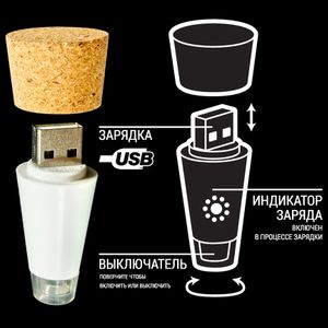 Светящаяся пробка для бутылки Bottle Light
