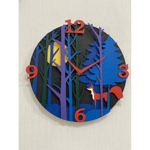 Часы настенные Fox in the Forest Часы настенные Fox in the Forest