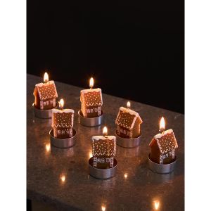 Набор декоративных свечей Gingerbread houses из коллекции New Year Essential, 6 шт. Набор декоративных свечей Gingerbread houses из коллекции New Year Essential, 6 шт.