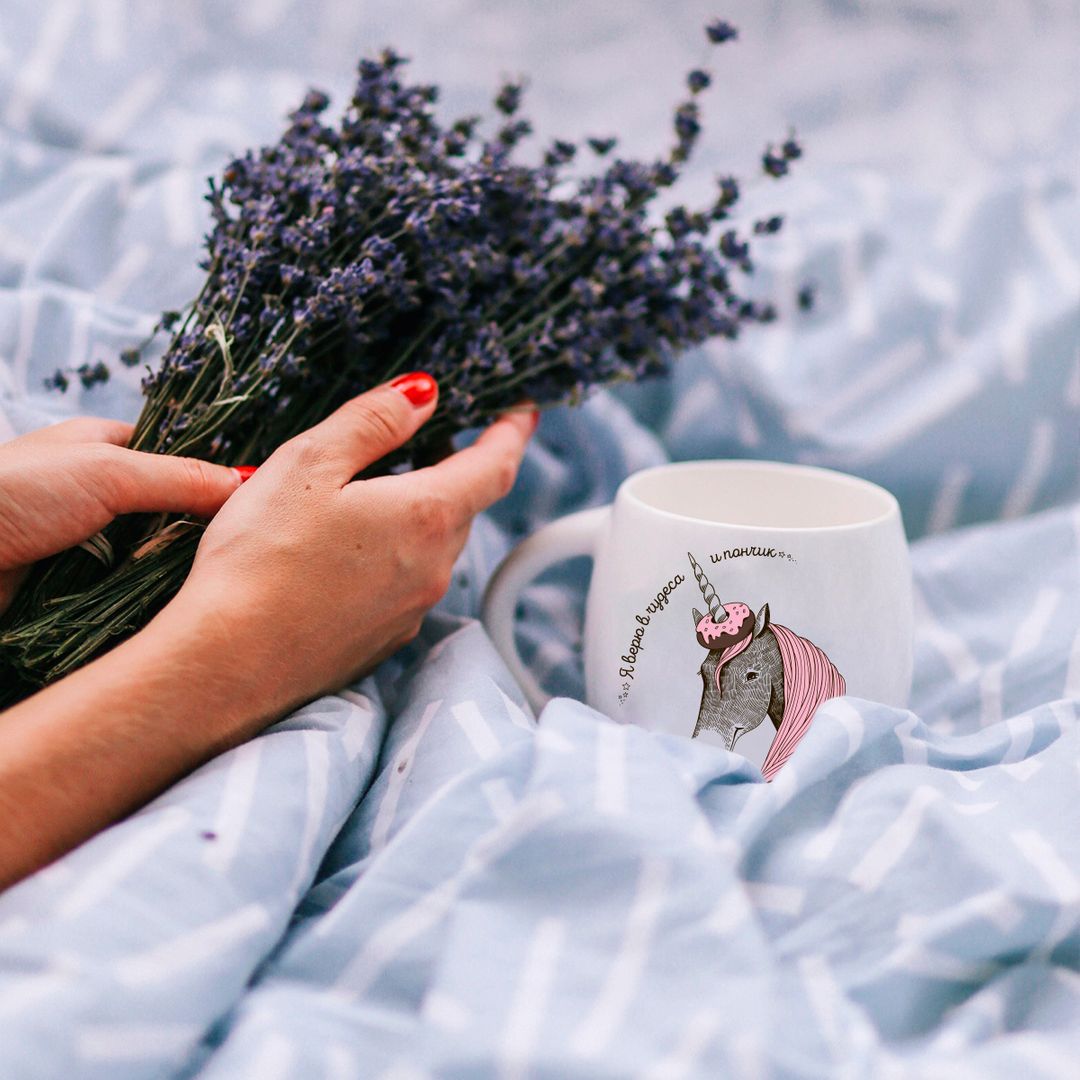 Кружка Единорог Я верю в чудеса... И пончик Кружка Единорог Я верю в чудеса... И пончик