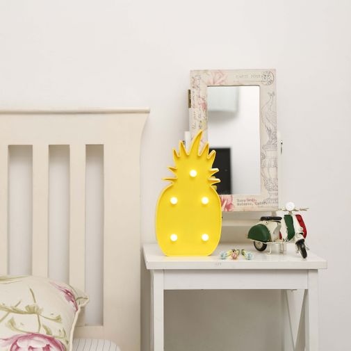 Светильник Ананас на столике в детской Светильник Ананас на столике в детской