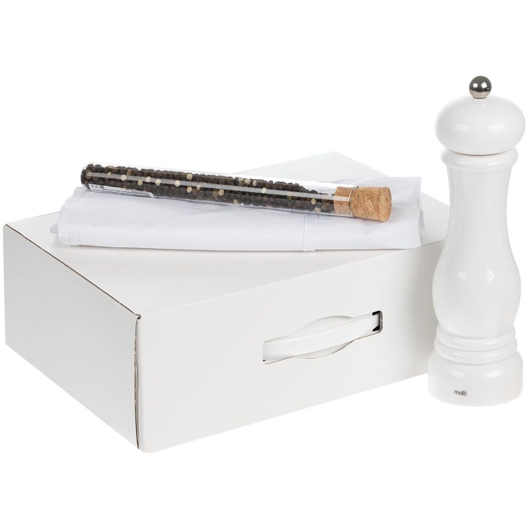 Набор Gambit с мельницей и фартуком (Белый)