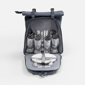 Набор для пикника Picnivo на 4 персоны (темно-серый меланж) Набор для пикника Picnivo на 4 персоны (темно-серый меланж)