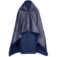 Плед-пончо для пикника SnapCoat (Синий)