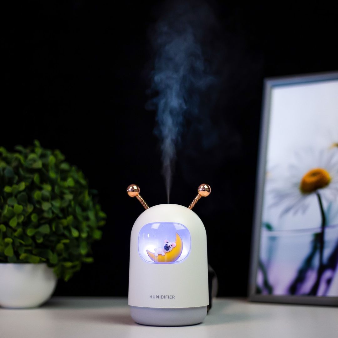 Ночник с увлажнителем Собачка на луне Ночник с увлажнителем Собачка на луне