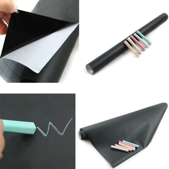 Доска-стикер для рисования мелом Black Board Sticker