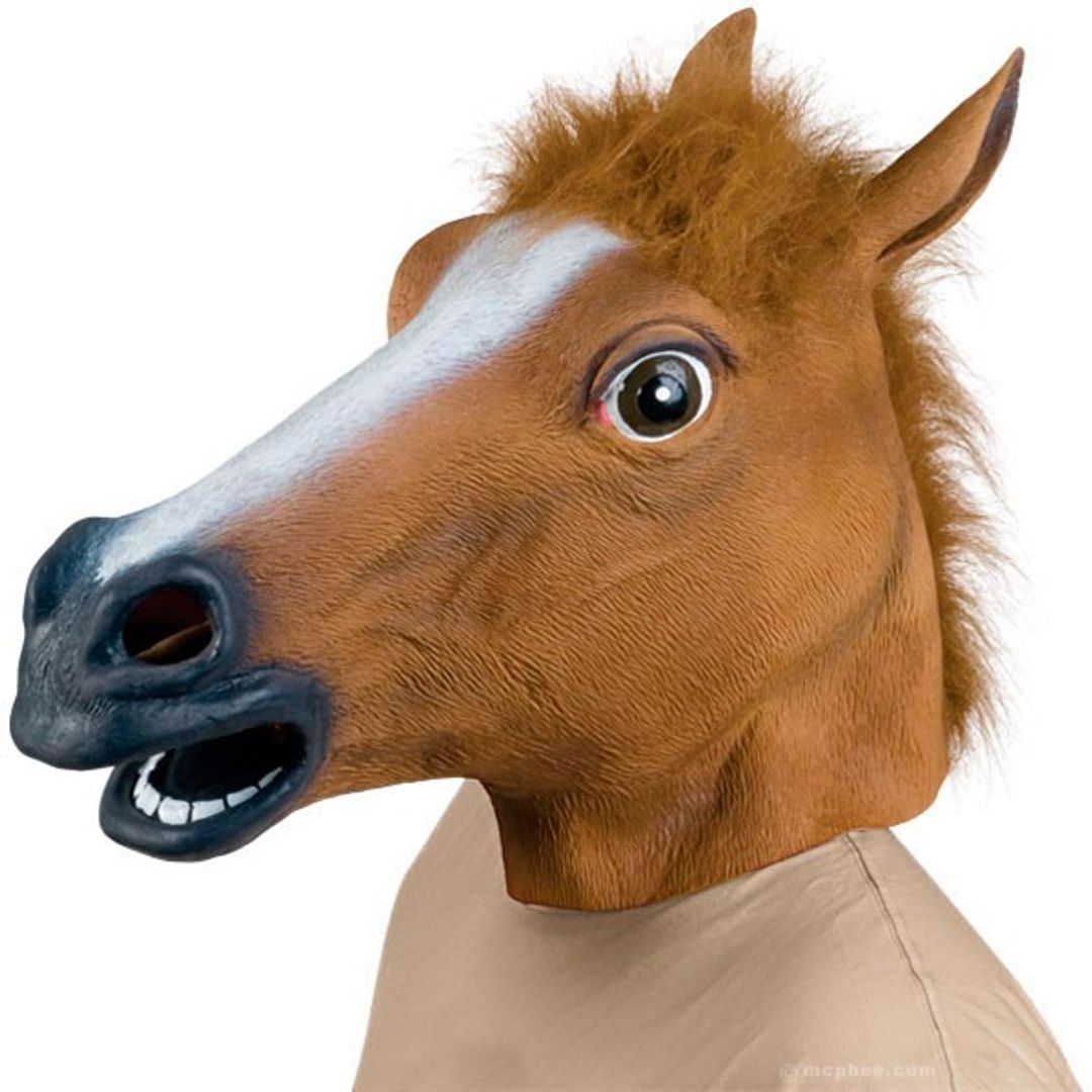 Маска Голова лошади (Коричневый) купить по цене 890 руб. в  интернет-магазине Мистер Гик