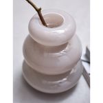 Ваза Riverstone, 20 см, жемчужно-серая