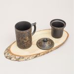 Глиняная кружка Золотой дракон