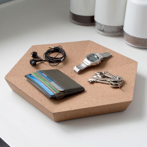 Органайзер настольный пробковый Hex Clutter Tray Органайзер настольный пробковый Hex Clutter Tray