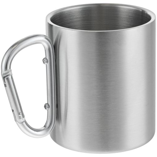 Кружка Trek с серебристой ручкой-карабином