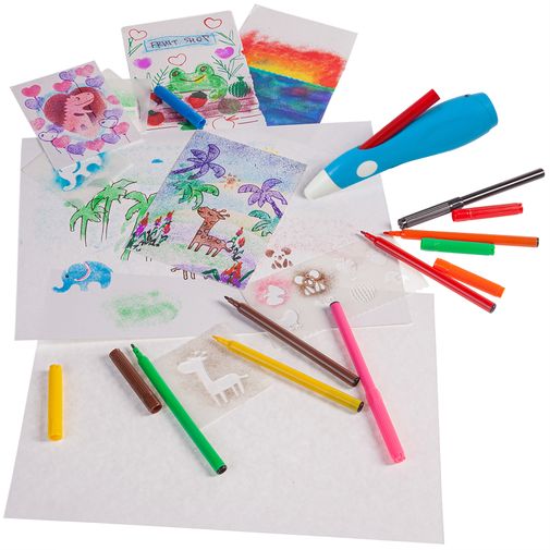 USB Фломограф (11 трафаретов + 8 фломастеров) USB Фломограф (11 трафаретов + 8 фломастеров)