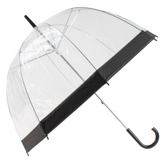 Зонт Прозрачный (Черный)