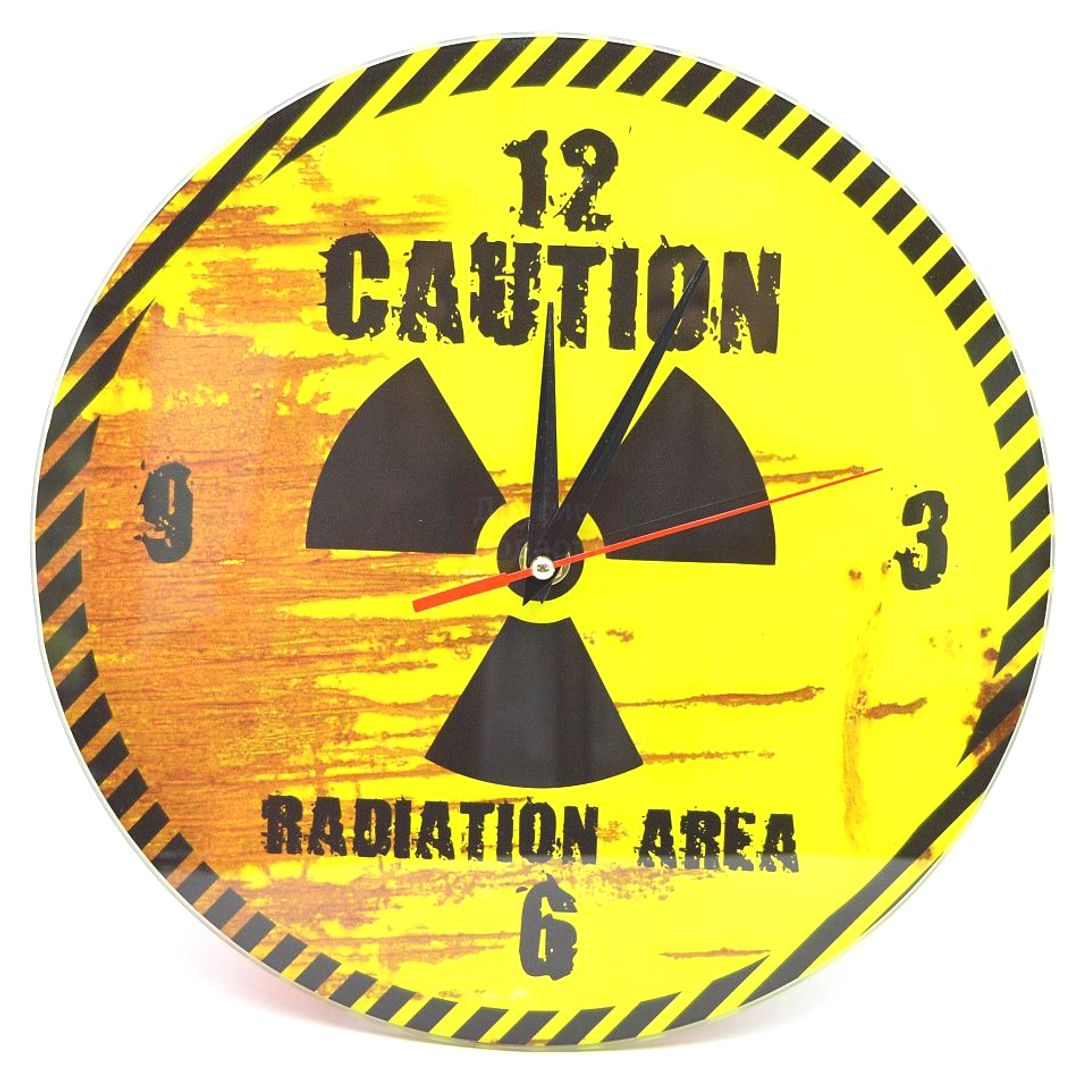 Часы настенные Радиация Radiation area