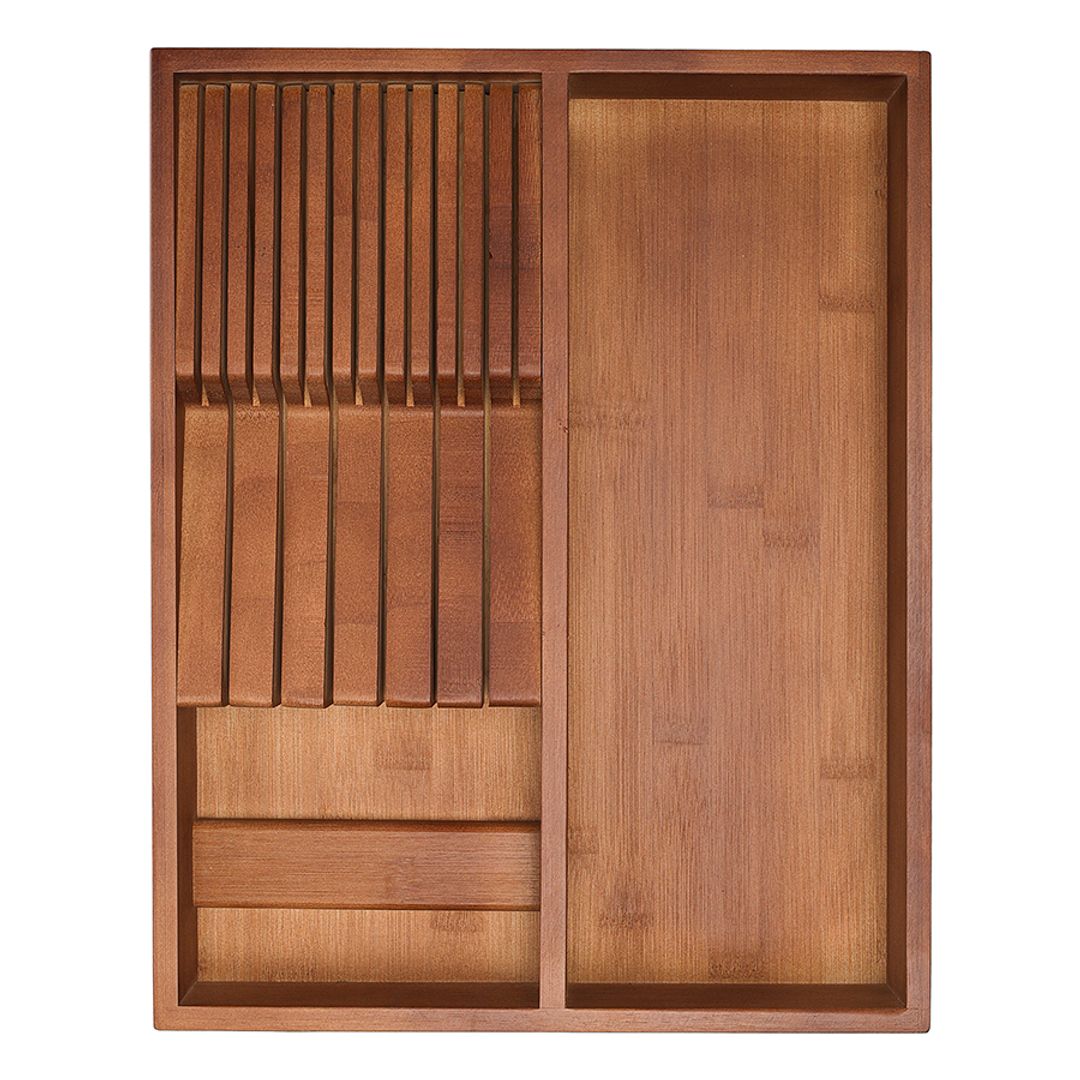 Органайзер для столовых приборов с держателем для ножей Bambox (30х38 см) Органайзер для столовых приборов с держателем для ножей Bambox (30х38 см)