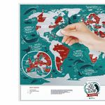 Скретч-карта мира Travel Map Marine World (на английском)