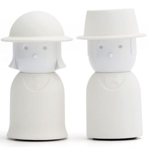 Солонка и перечница Mrs. Salt & Mr. Pepper (Белый)