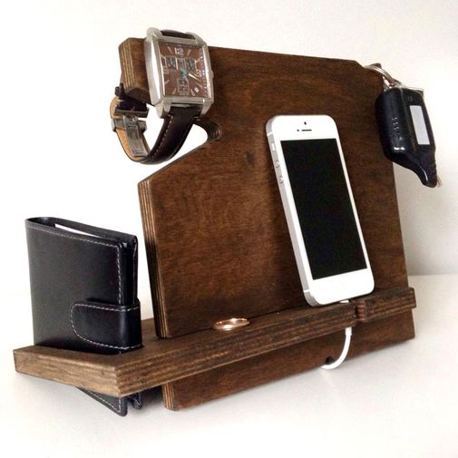 Подставка-органайзер для гаджетов Masterded (Мореный дуб) Несколько держателей Подставка-органайзер для гаджетов Masterded (Мореный дуб) Несколько держателей