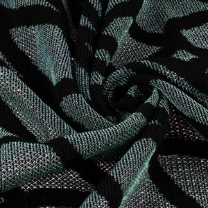 Плед Serpentica (Черный с люрексом)