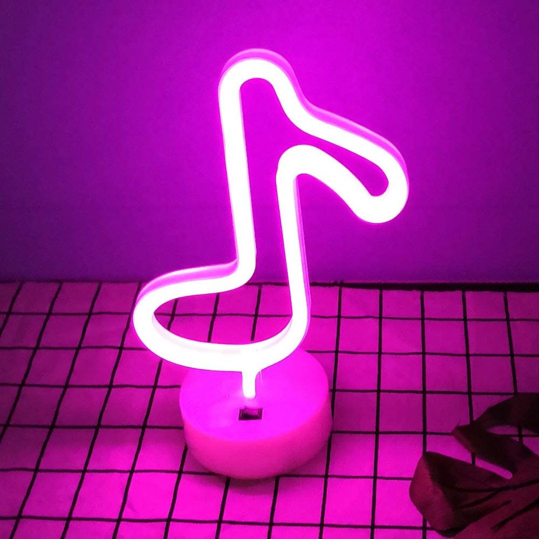 Неоновый светильник Нота