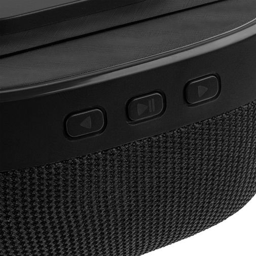 Колонка c беспроводной зарядкой Esca и подсветкой лого (Черная)