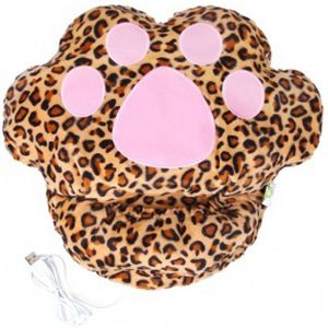 Тапок с подогревом от USB Лапа (Леопардовый) Тапок с подогревом от USB Лапа (Леопардовый)