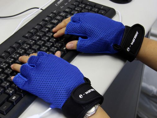 Перчатки с подогревом от USB e-warmer Синие Перчатки с подогревом от USB e-warmer Синие