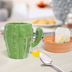 Кружка с блюдцем Кактус Cactus