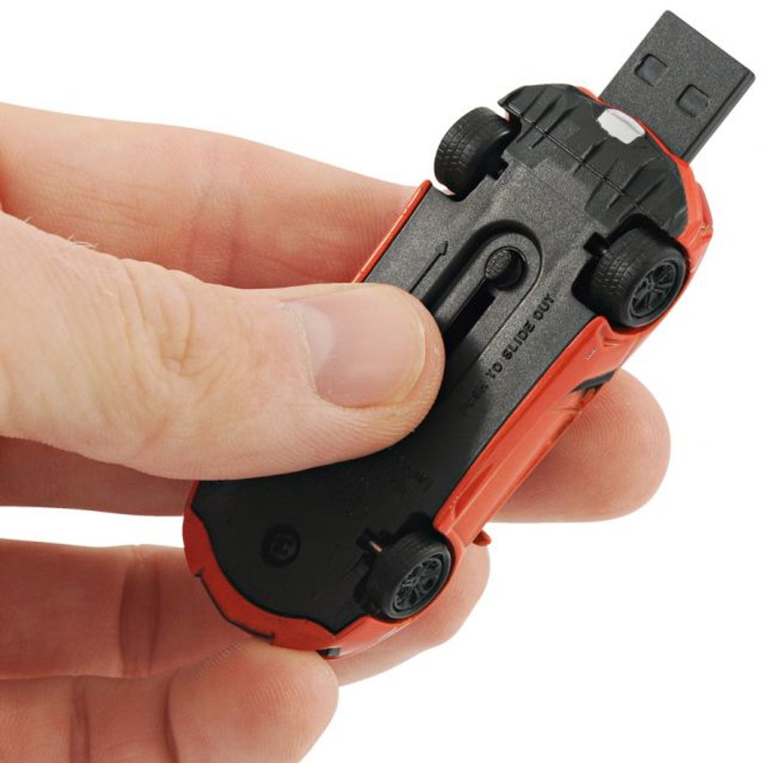 Флешка Lamborghini 8 Гб (Оранжевый) С выдвинутым носителем Флешка Lamborghini 8 Гб (Оранжевый) С выдвинутым носителем