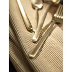 Набор столовых приборов Pure, золотистые матовые, 24 пред.