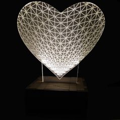 3D Лампа Сердце