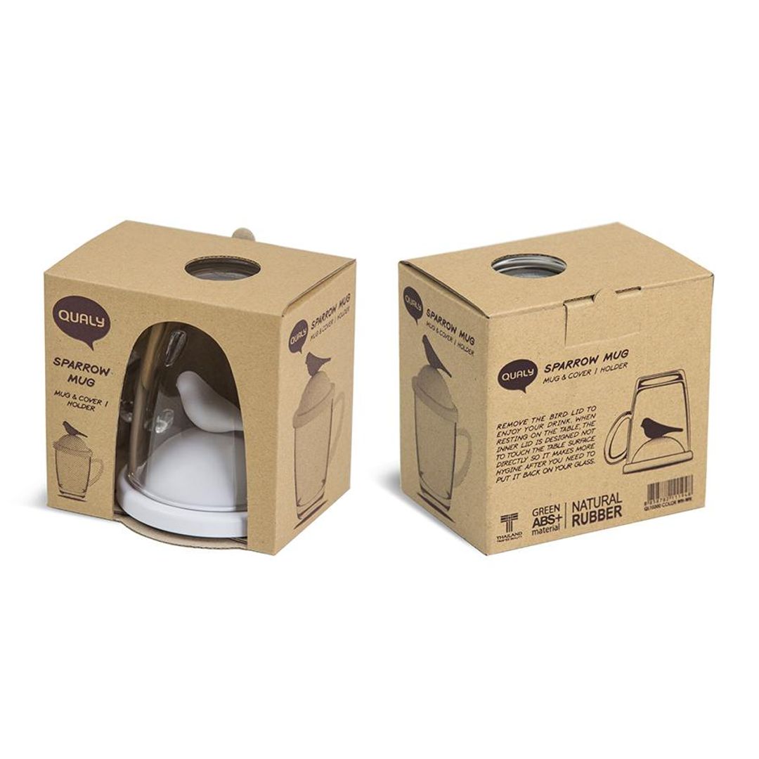 Чашка с крышкой Sparrow (Белый)