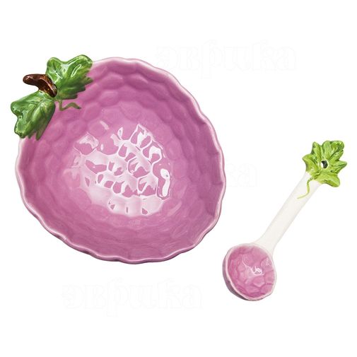 Салатница с ложкой Виноград