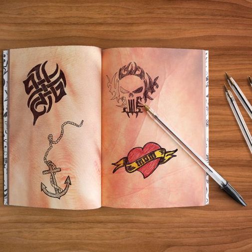 Блокнот татуировщика Tatoo Notebook Блокнот татуировщика Tatoo Notebook