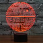 3D Лампа Звезда смерти
