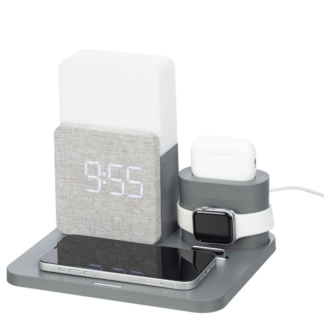 Зарядная станция с часами и подсветкой Large Charge